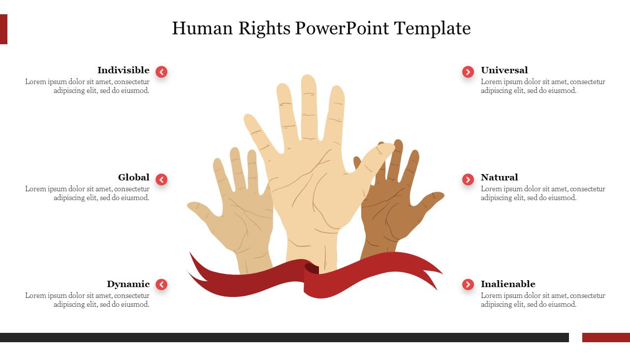 Free Human Rights PowerPoint Template and Google Slides